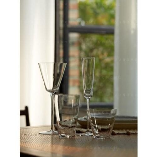 Luxury Glass Red Wine Champagne Water Cups High Fashion Hand Made Simple Design Goblet Wine Glass