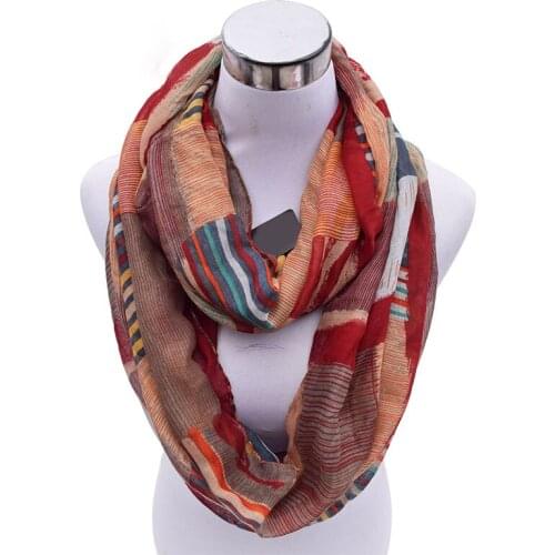 Women Scarf Brand Fashion Infinity Scarfs Winter Warm Plaid Woman Tube scarf Tartan scarves V8A9213