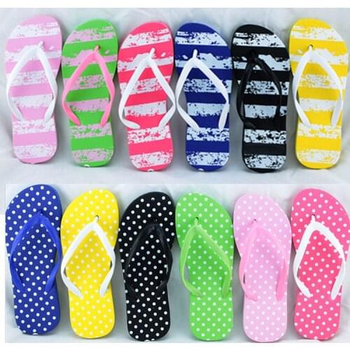 2021 Summer Men Flip Flops Women Slippers Striped Flat Home Hotel Candy Color Outdoor Shoes Woman Beach Shoes Non-slip Slippers