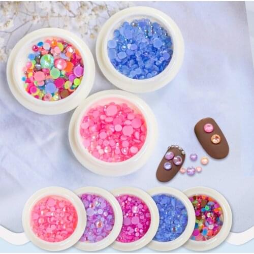 Mix Size Glue On Nail Rhinestones None Hotfix Flatback Rhinestones Mocha Series Glass Strass Nail Decoration Stones
