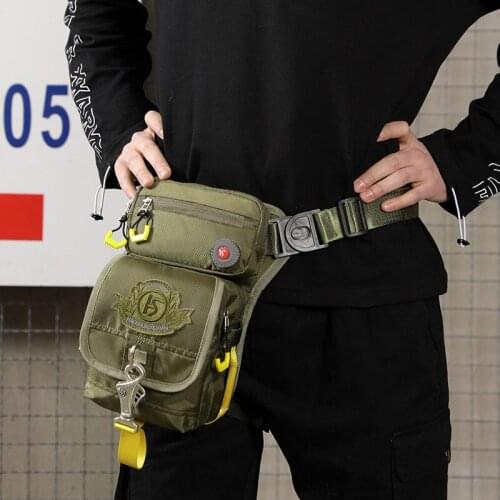 Tactical Drop Leg Bag Men Waist Bag Fanny Pack Belt Hip Bum Military Travel Multi-purpose Men Canvas Travel Motorcycle Leg Bag