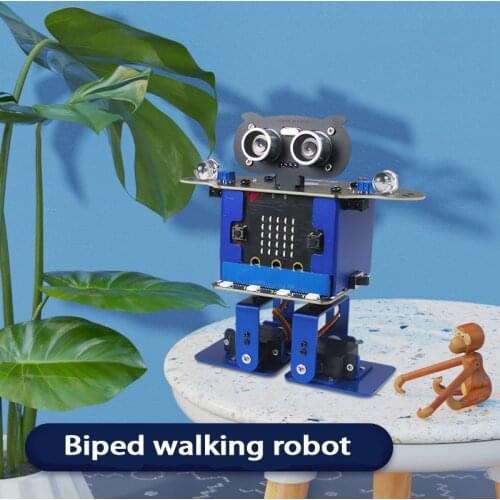 Biped dance robot STEAM maker education programming car Microbit