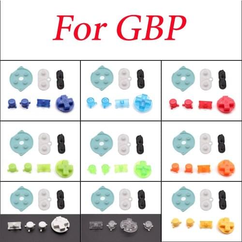 TingDong For Nintendo Gameboy Pocket Rubber Conductive Buttons A B Buttons Keypads for GBP D Pads Power On Off Buttons