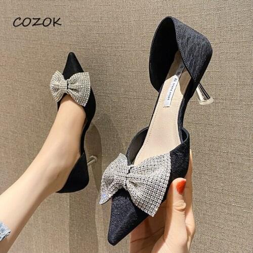 Womens Shoes Crystal 2021 Fashion Party Night Sexy High Heels Pumps Elegant Shoes Women