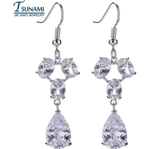 High quality drop zircon earrings for womens friends ER-177