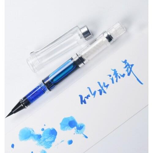1 Pcs Creative Transparent Brush Brush Calligraphy Painting Drawing Oil Painting Ink Stationery Student School Artist Supply