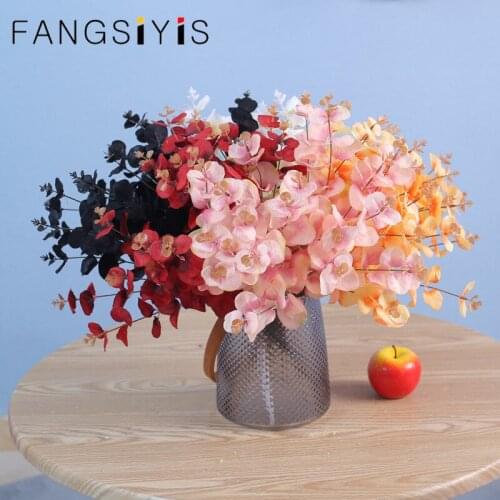 20 heads 5 stems black colorful wedding home party decoration crafts simulation bouquet home furnishings photo props