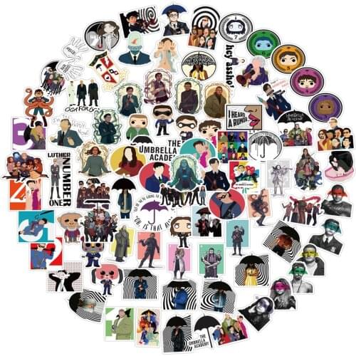 50/100Pcs/pack Classic TV Show The Umbrella Academy Graffiti Stickers For Skateboard Box Computer Notebook Car Childrens Toys