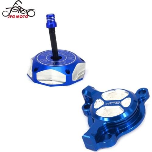 Motorcycle CNC Aluminum Oil Filter Cap Cover and Gas Fuel Tank Cap Cover For YAMAHA YZ250F YZ450F WR250F WR450F 2004 2005 2006
