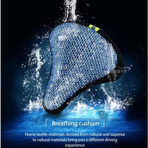 Bicycle seat cover 3D honeycomb ventilation anti-skid Extra comfortable Cushion Cycling Saddle Bicycle Bike Accessories