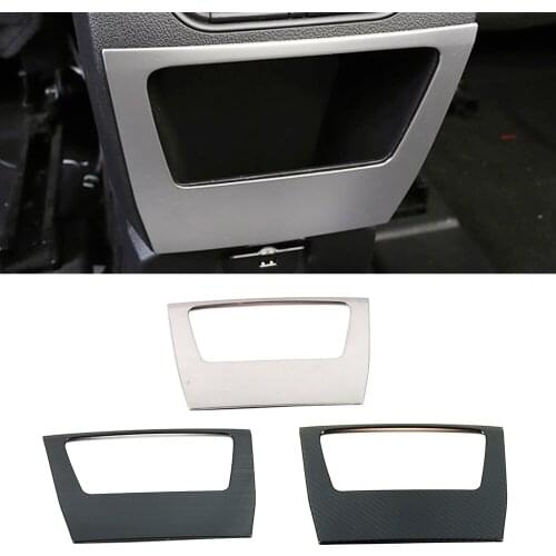 For Haval F7 F7X 2018-2021 Car Center Console Armrest Rear Storage Box Cover Frame Trim Stainless Steel Decorative Sticker