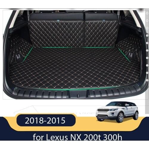 Good quality! Special trunk mats for Lexus NX 200t 300h 2018-2015 waterproof boot carpets for NX200t NX300h 2016,Free shipping