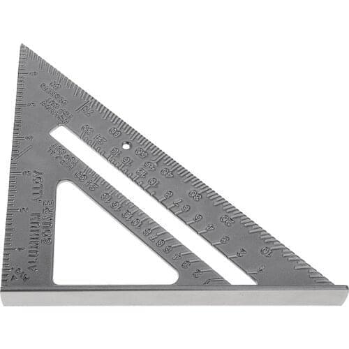 Measurement Tool Square Ruler Aluminum Alloy Speed Protractor Miter For Carpenter Tri-square Line Scriber Saw Guide