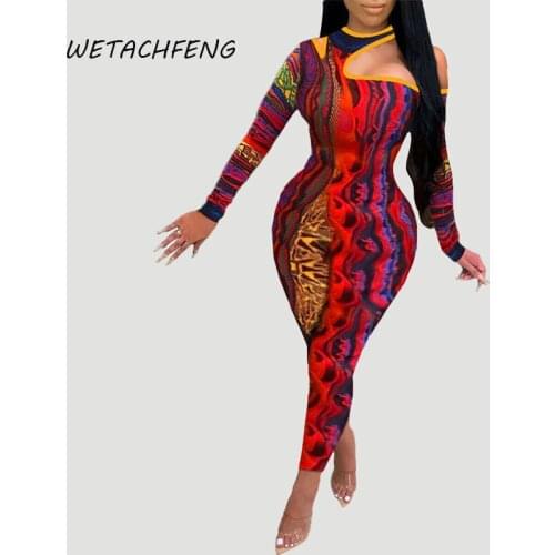 Sexy Hollow Out Jumpsuit Women Backless Printed Skinny Bodysuits One Piece Spring Romper Long Sleeve Overalls For Women Clothing