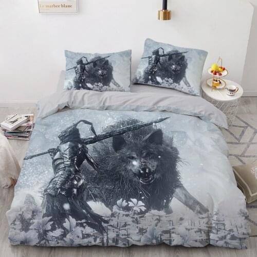 3D Design Animal Wolf Comforter Shall Duvet Quilt Cover Sets Bedding Set Pillow Case Single Double King Size Home Textile