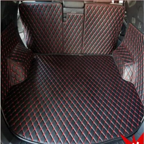High quality carpets Special trunk mats for Hyundai Santa Fe 5seats 2017-2013 waterproof boot carpets for Santafe 2016 styling