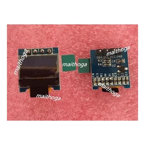 Maithoga 0.49 inch 4PIN White OLED Display Screen with Adapter Board SSD1306 Drive IC 64*32 IIC Interface
