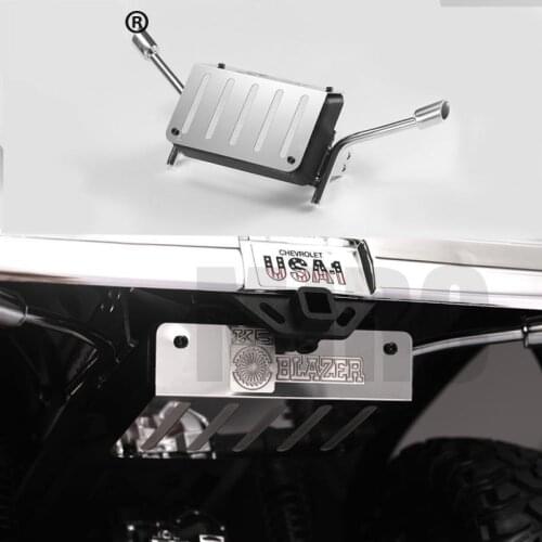 Metal Fuel tank and exhaust pipe 1/10 Rc crawler truck K5 Blazer Traxxas Trx4 tail exhaust pipe Chevrolet 82076-4 TRX4 K5