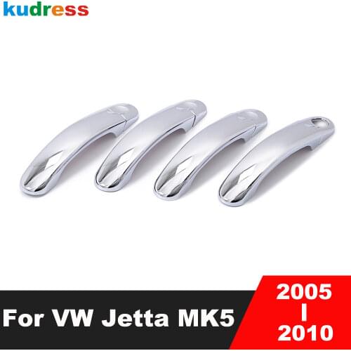 For Volkswagen For VW Jetta MK5 2005-2010 4Door Fifth Generation ABS Chrome outside handle cover lid handle grip cover 4pcs