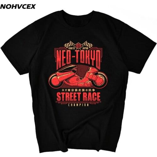 Neo Tokyo AKIRA KANEDA JAPANESE RETRO ANIME WHITE T-SHIRT TEE MENS COTTOM MOTORCYCLE ADULTS