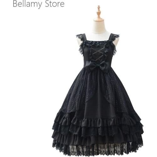Lolita rose girl Lolita Dress tea party Suspender skirt big skirt lace skirt