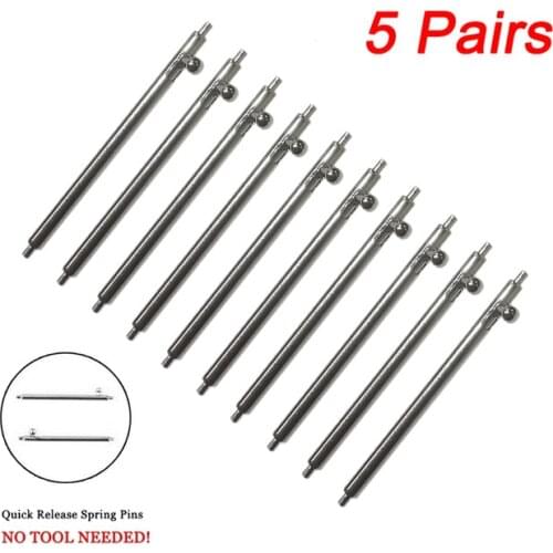 Spring bar watch repair parts 304 Stainless steel watch pin 1.5mm Diameter watch repair tools & kits 18MM 20MM 22MM 22.5MM 23MM