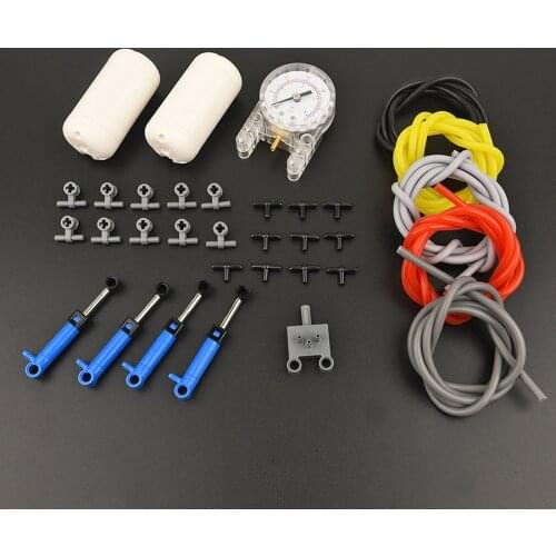 30Pcs Air Pressure Tanks Air Pressure Gauge Accessories MOC Modification Upgrade Pneumatic Kit For Children Educational Toy Gift
