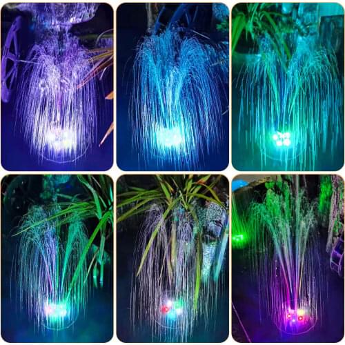 10V/9V/7V/6V3W/3.5/4W Solar Fountain Colorful LED Lights Swimming Pools Fountain Pump Panel Solar Powered Fountain Garden Decor
