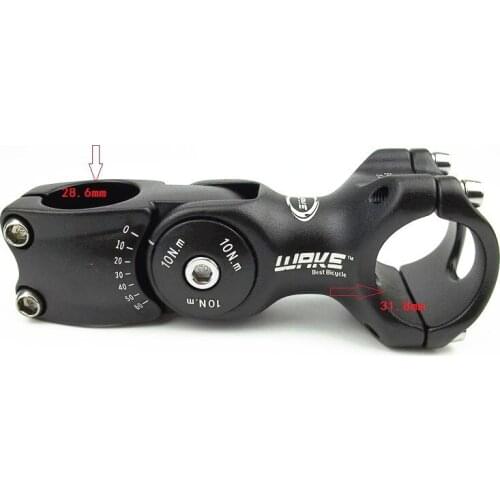 WAKE Cycling MTB Bicycle Aluminum Alloy 3D Forged Adjustable Handlebar Stem Riser