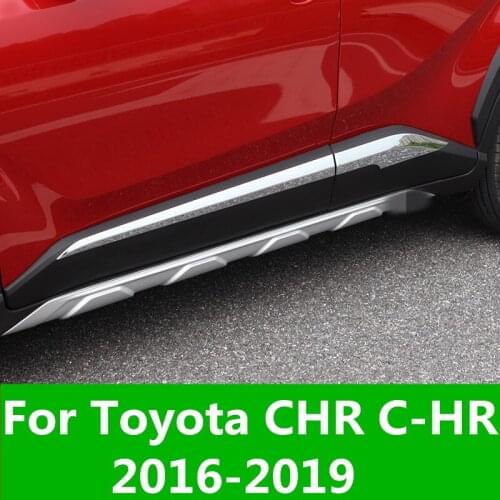 Door side line garnish body molding cover protector trim Body trim Door side trim Exterior For Toyota CHR C-HR 2016-2019
