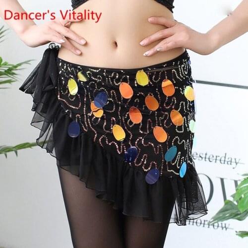 Womens Oriental Dance Costumes Beginners fringe waist skirt sexy lower skirt training clothes hip scarf
