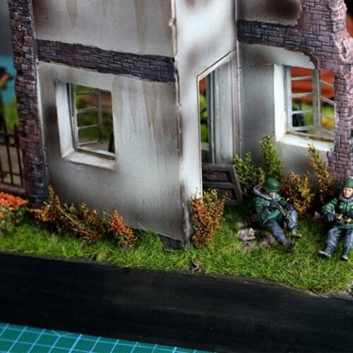 1/72 Long Bush Grass Vegetation Military Model Scene Making Sand Table Construction DIY Materials Dollhouse Miniature Landscape