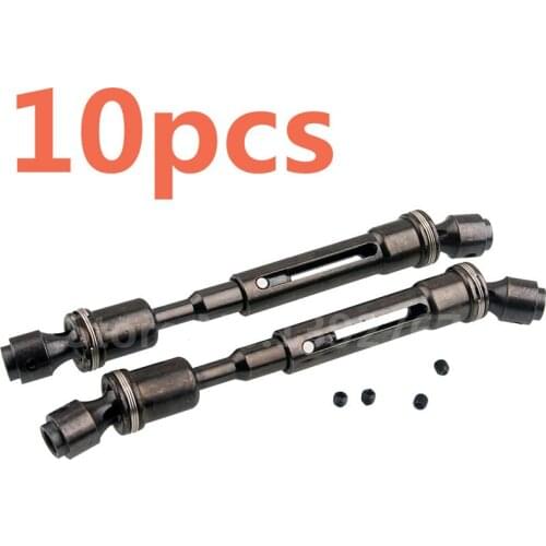 10Pcs Steel AL. OP Crawler Drive Shaft Universal Driven Dogbone CVD112-152mm For 1/10 Scale Models RC Car HSP SCX10 4WD D90 TF2