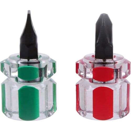 2Pcs Mini Sewing Machine Repair Screwdriver Short Screwdriver Handle Tools Radish Head Screw Driver DIY Sewing Accessories