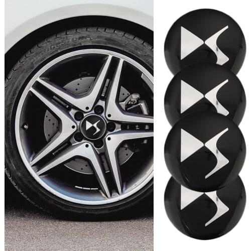 4Pcs Car Wheel Hub Center Cap Metal Emblem Stickers For DS SPIRIT DS3 DS4 DS4S DS5 5LS DS6 DS7 DS9 WILD RUBIS E-Tense DIVINEDS