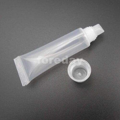 50PCS X 12ML Screw Cap Bottles Squeeze Lip Gloss Balm Tube Plastic Lipstick 12 ML NEW 2CM*9CM Weight: 4g PE PP 50PCS/LOT *FD120