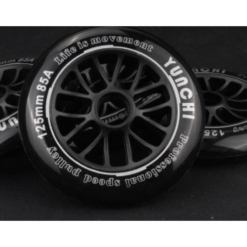 85A 125mm Black Inline Speed Skates Wheels for Street Racing Asphalt Ground Skating Rodas for Scooter Wheel and Speed Shoes