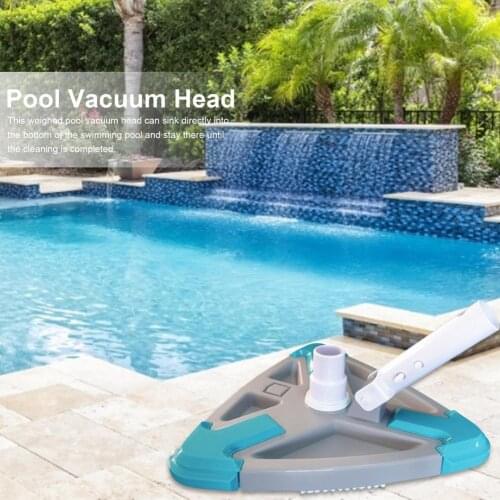 Swimming Pool Cleaning Brush Pool Cleaner With Triangular Head Vacuum Cleaner Brush Head Cleaning Tool Pool Accessory