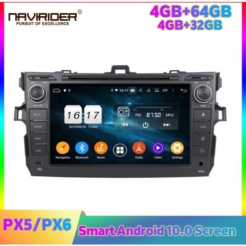 PX5 PX6 Car Android Radio Multimedia Player For Toyota Corolla 2009 DVD Navigation Carplay DSP Head Unit Autoradio