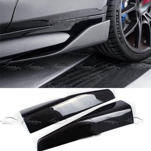 OLOTDI Carbon Fiber Side Skirts Miniskirts Winglets Side Splitters for Universal BMW 5 Series G30 G31 Side Surrounded