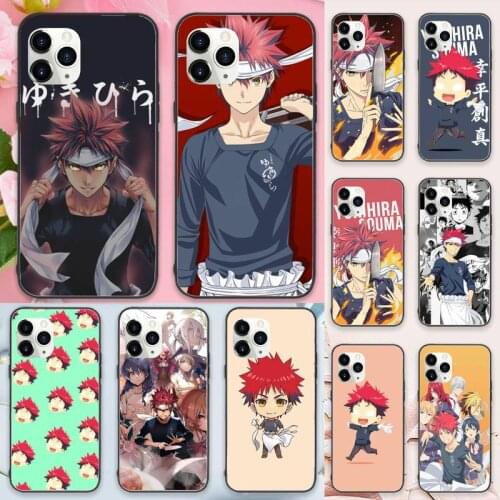 Food Wars Shokugeki No Soma Phone Case for iPhone 11 12 pro XS MAX 8 7 6 6S Plus X 5S SE 2020 XR Luxury brand shell funda coque