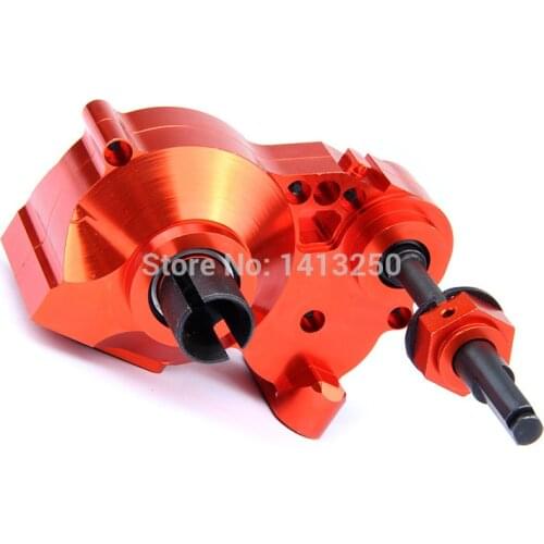 CNC Gear Box Assembly Set CNC Heavy Duty metal complete differential gear box for HPI Rovan KM BAJA 5b 5t 5sc