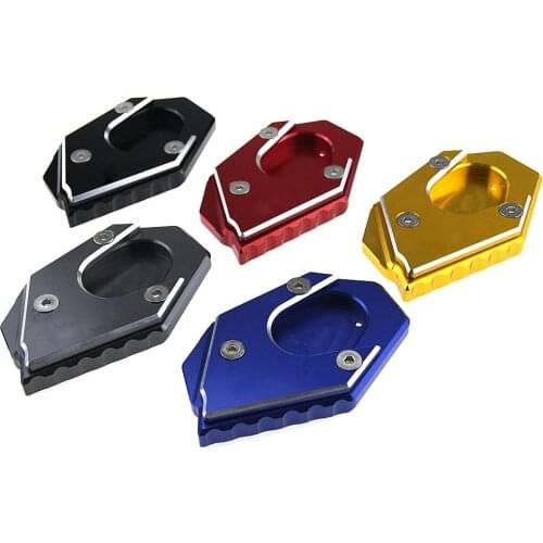 CNC high quality Side Stand Enlarger Plate Kickstand Extension For KYMCO Xciting250 300 400 Downtown300i Downtown350i