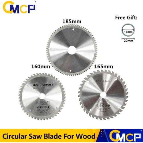 1pc Diameter 160 165 185mm TCT Circular Saw Blade For Wood Plastic Acrylic Woodworking Saw Blade 24T 48 60T 80T Cutting Disc