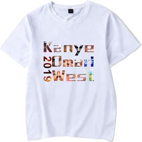 Kanye West Print T Shirt Streetwear Fashion Hip Hop T Shirt Men Women Summer Casual Short Sleeve T Shirt Harajuku Trend T-shirt
