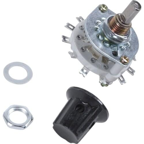 GTBL Plastic Knob 2P5T 2 Poles 5 Position Band Channel Rotary Switch