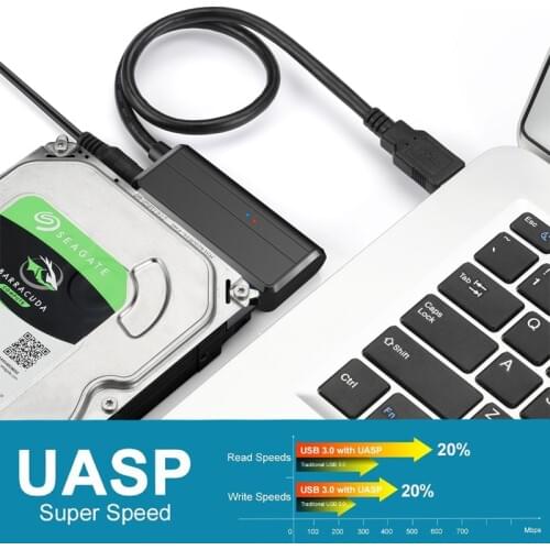 40cm USB 3.0 SATA Cables Converter Male to 2.5/3.5 Inch HDD/SSD Drive Wire with Power Adapter Wired Convert Cables Dropshipping