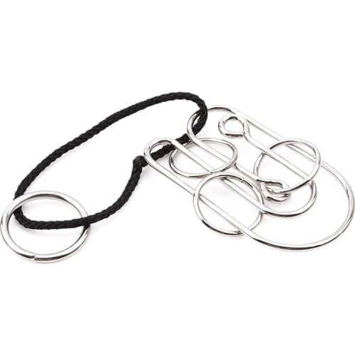 Classic Metal String Rope Deblocking Toys Mind Brain Teaser Game Toys For Kids Improve Intelligence Adults Pressure Relieve