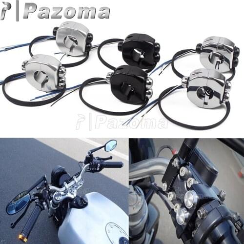 22/25mm M-switch Motorcycle ON OFF Start Horn Button Headlight Fog Light Handlebar Controller Switches For Harley Yamaha Bobber