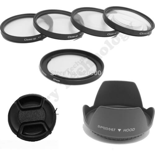 100% GUARANTEE 67MM Close Up+1+2+4+10 filter Macro Lenses +67mm adapter ring for Canon SX 40 SX50 CAMERA